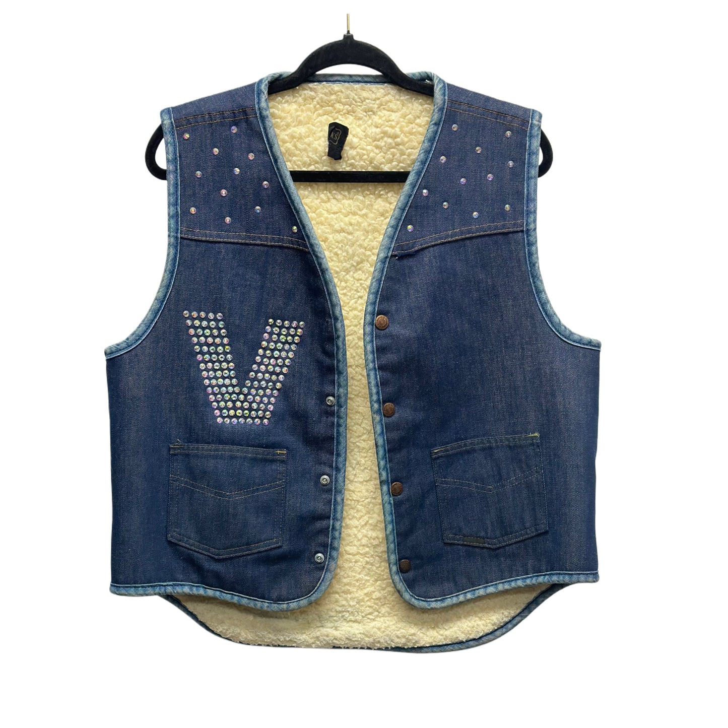 Issa Vibe Blinged Out Jean Vest