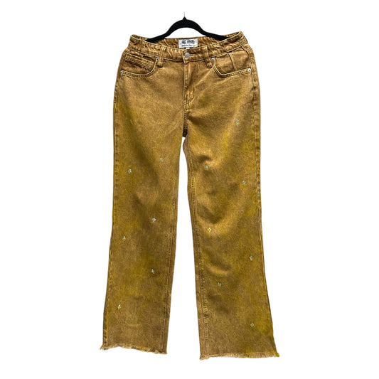 VA Acid Washed Wide Leg Denim Jeans