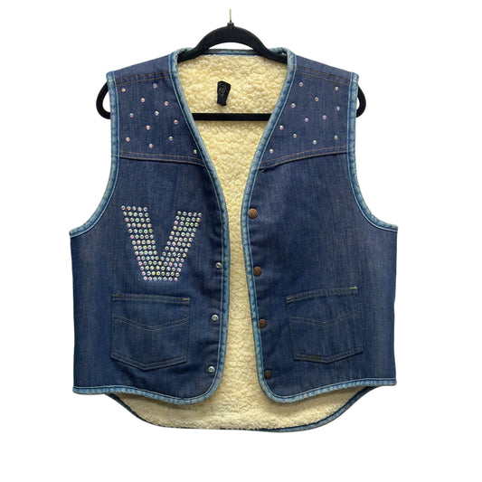 Issa Vibe Blinged Out Jean Vest