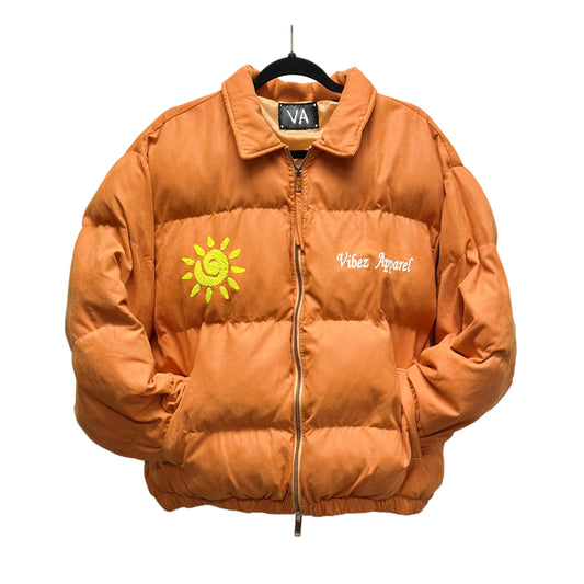 VA Bright Orange Puffer Jacket