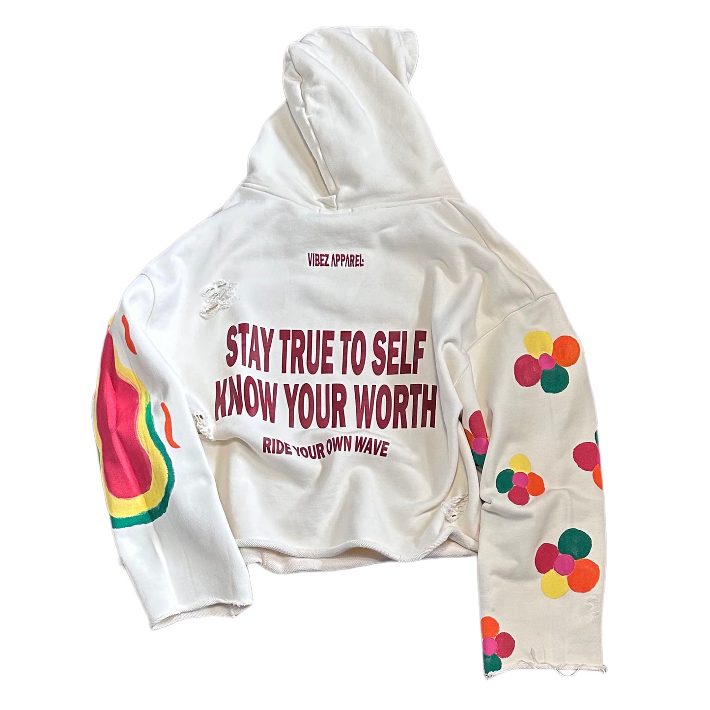 Ultra-Heavyweight Flowers & Flames Hoodie