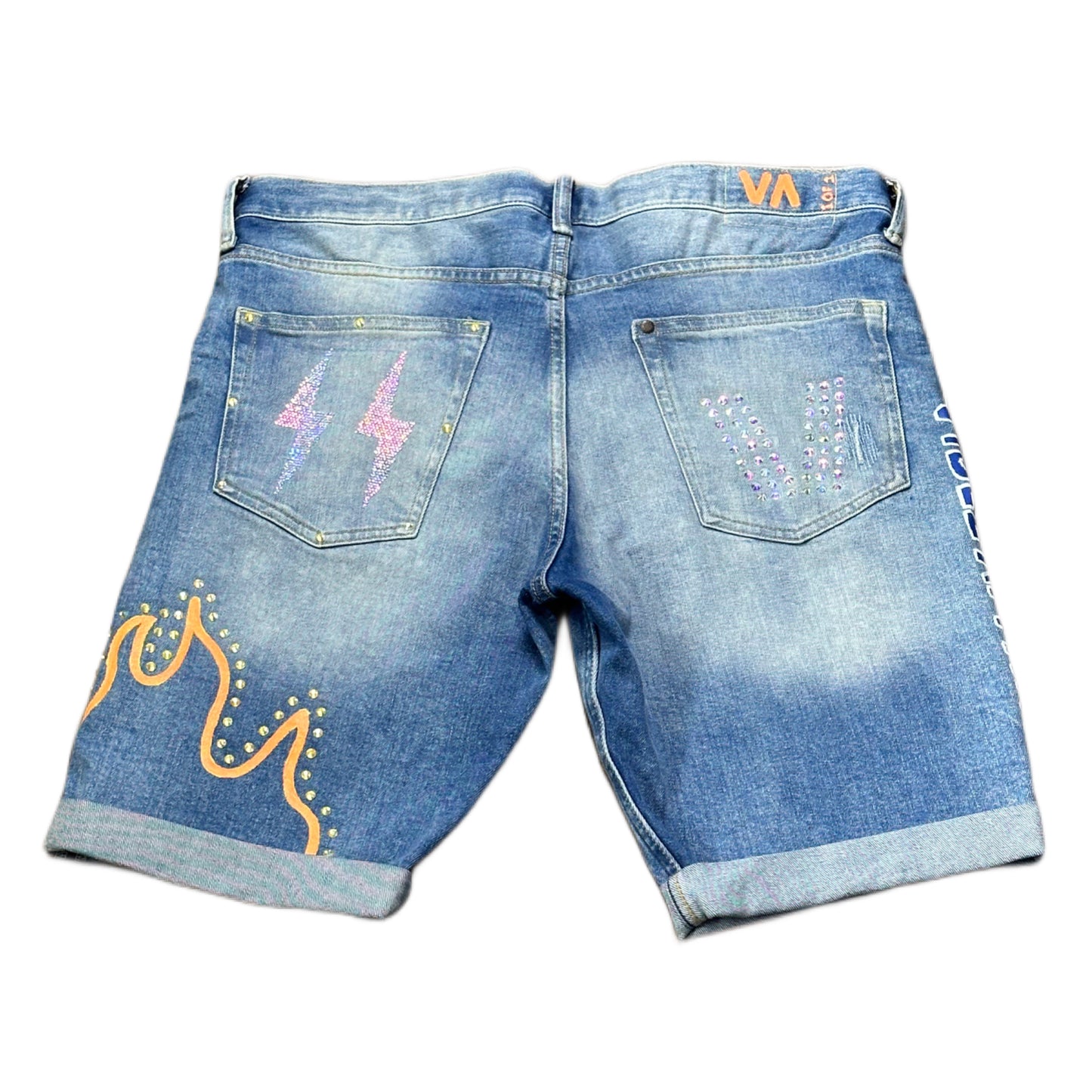 Cosmic Art Denim Shorts