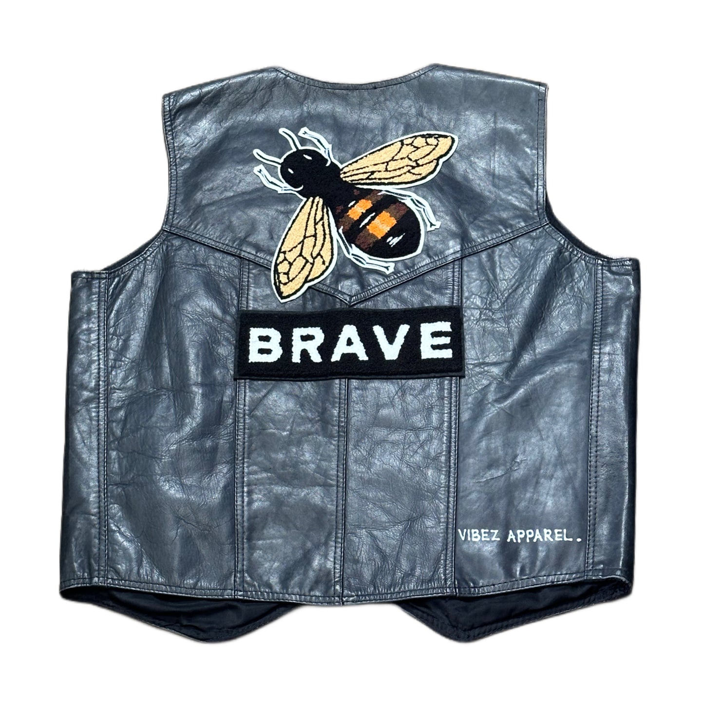 Be Brave Leather Vest