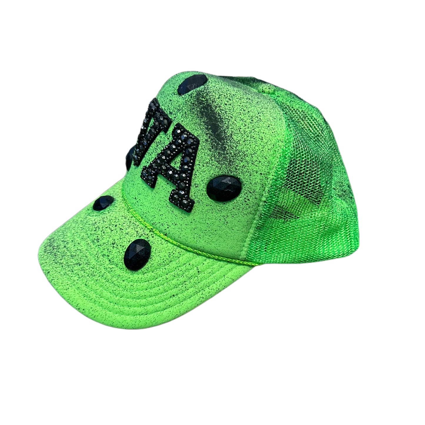 VA Lime and Black Trucker Hat